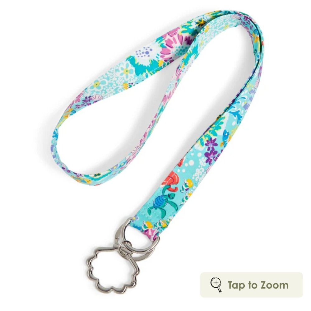 Vera Bradley Disney Little Mermaid Wide Lanyard NWT
